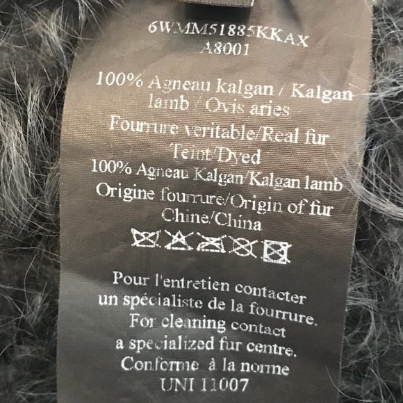 YVES SALOMON MONGOLIAN LAMBS FUR COAT - Picture 4 of 8